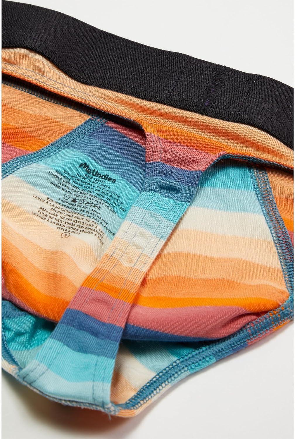 image:imageMeUndies mens Pouch Front ThongPool Stripes