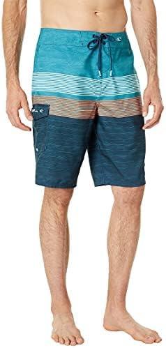 image:imageONEILL Mens 21 Inch Geo Print Boardshorts Water Resistant Swim Trunks for Men with Quick Dry Stretch Fabric and PocketsOcean