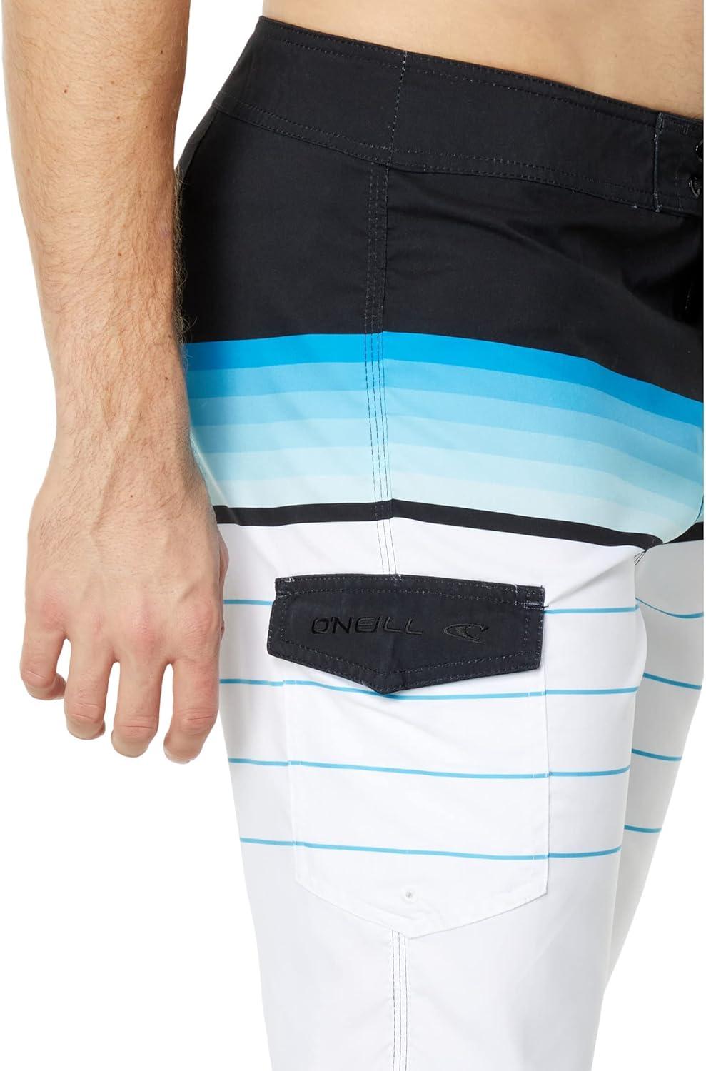 image:imageONEILL Mens 21 Inch Geo Print Boardshorts Water Resistant Swim Trunks for Men with Quick Dry Stretch Fabric and PocketsWhite 2