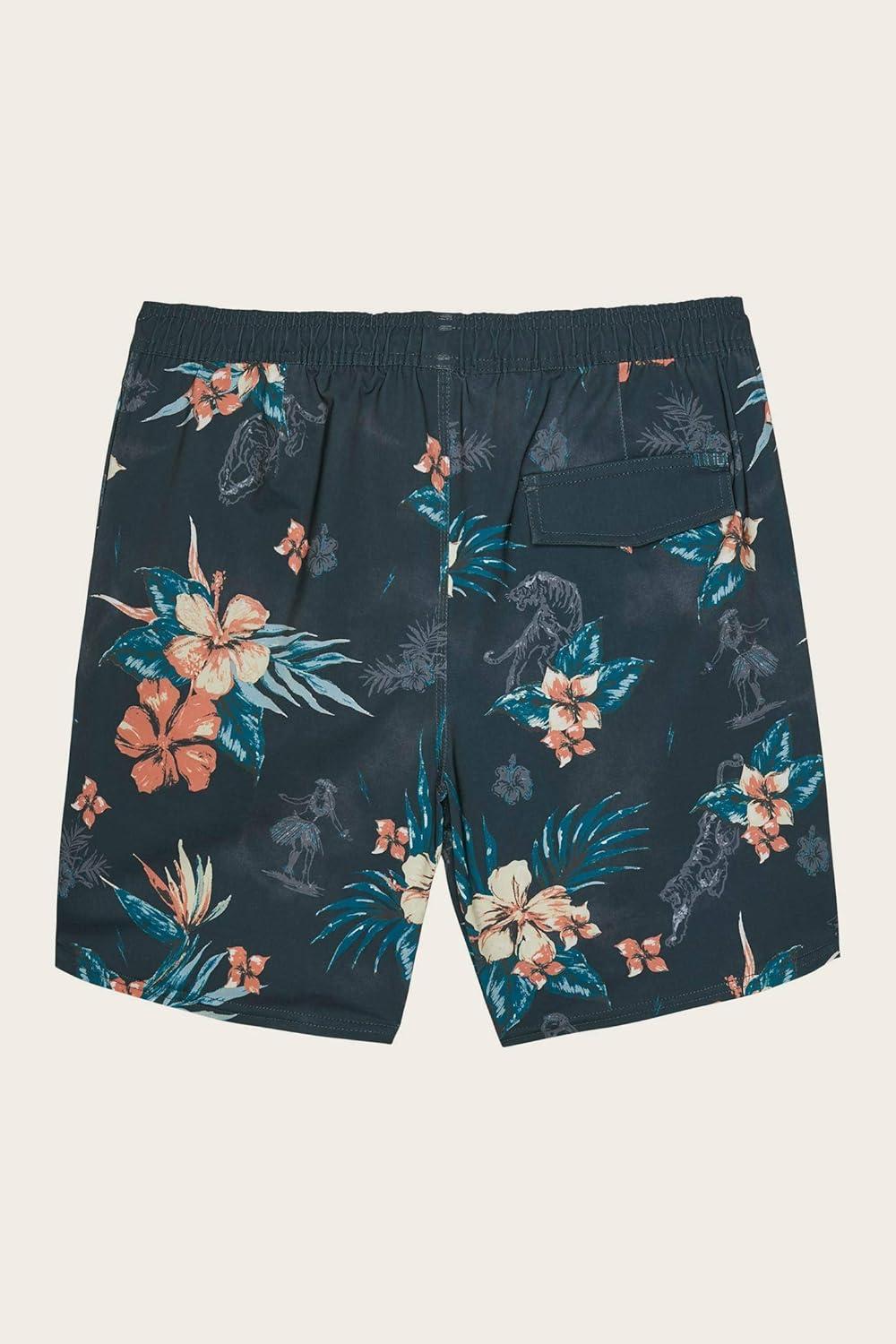 image:imageONeill Mens Lennox Hermosa Solid Volley 17 BoardshortsGraphite Bloom