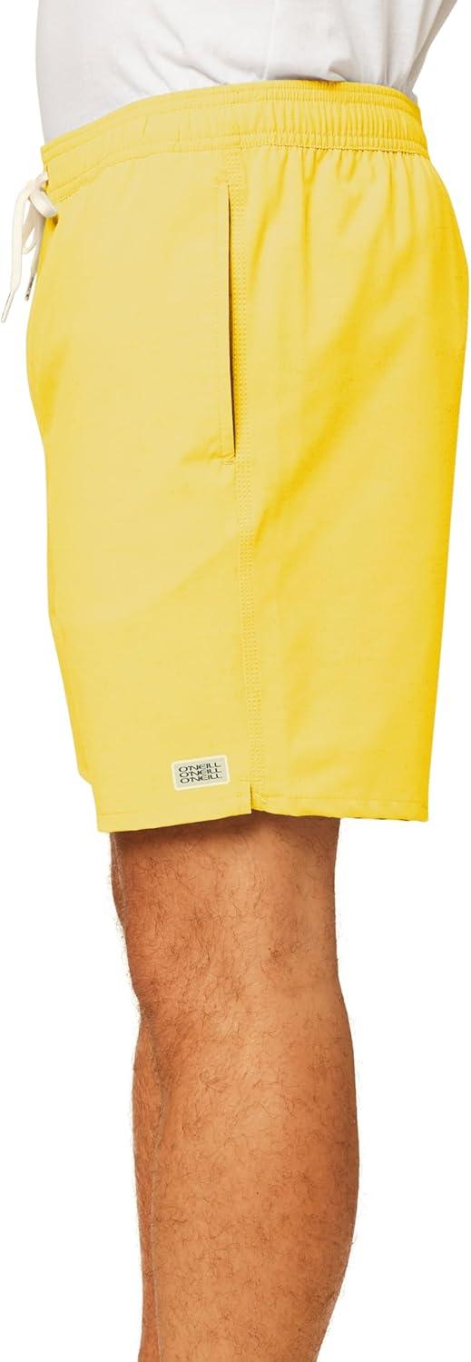 image:imageONeill Mens Lennox Hermosa Solid Volley 17 BoardshortsLemon Solid Volley