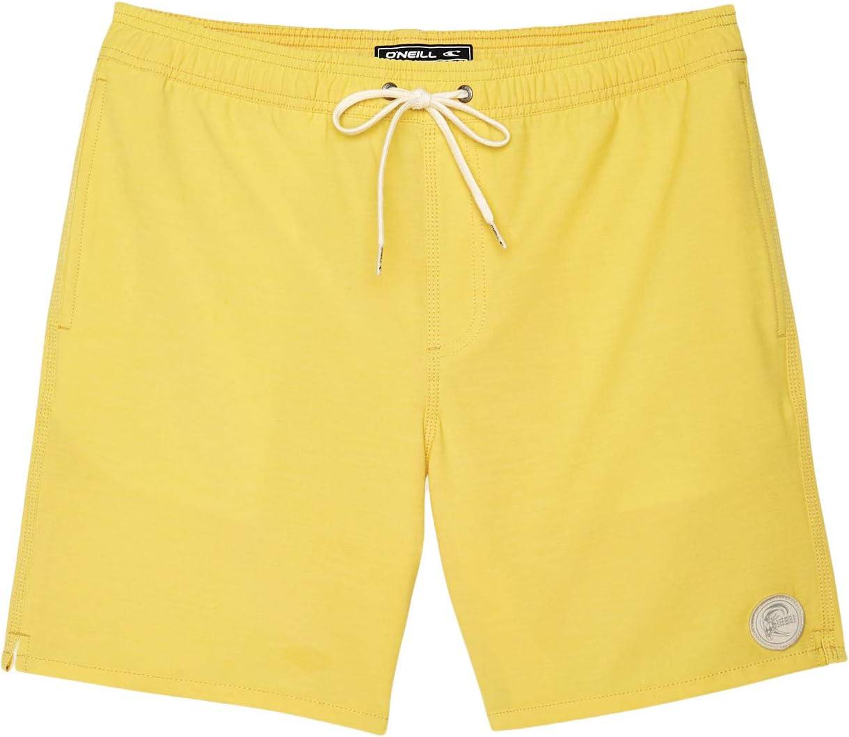 image:imageONeill Mens Lennox Hermosa Solid Volley 17 BoardshortsLemon Solid Volley