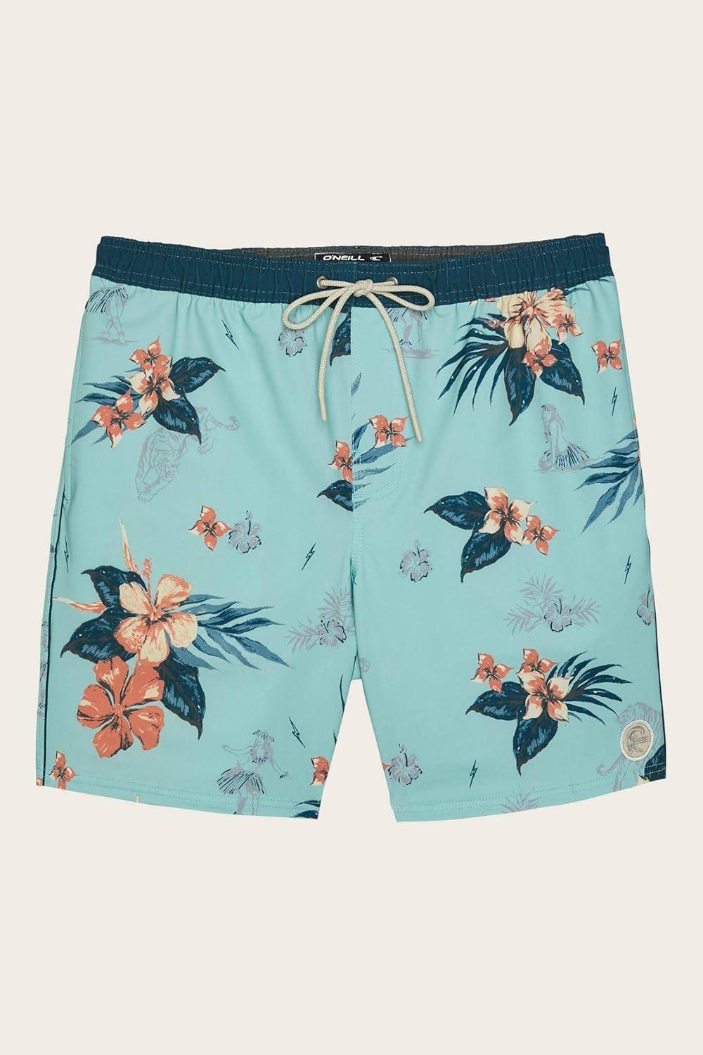 image:imageONeill Mens Lennox Hermosa Solid Volley 17 BoardshortsSea Foam Bloom