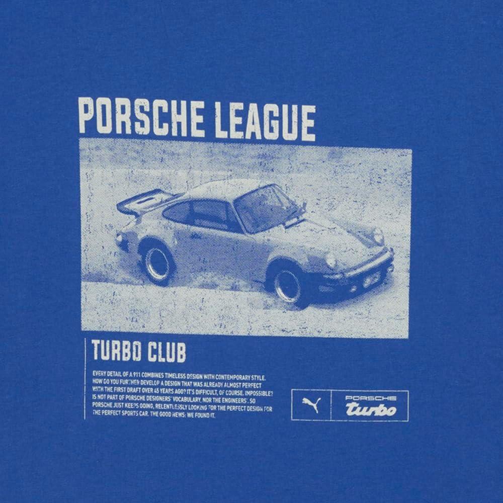 image:imagePUMA Mens Porsche Legacy Graphic Crew Neck Short Sleeve Casual Tops Casual BlackClyde Royal