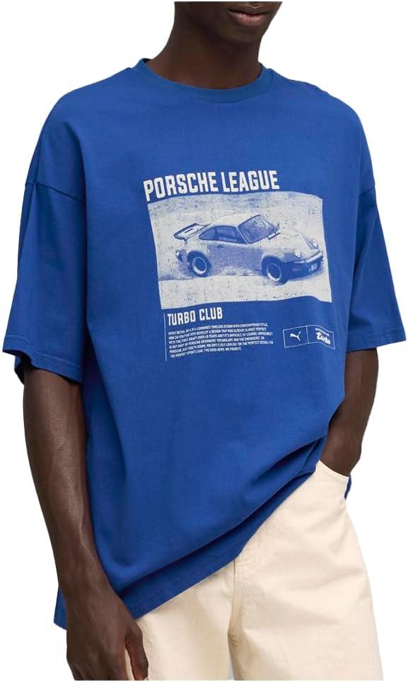 image:imagePUMA Mens Porsche Legacy Graphic Crew Neck Short Sleeve Casual Tops Casual BlackClyde Royal