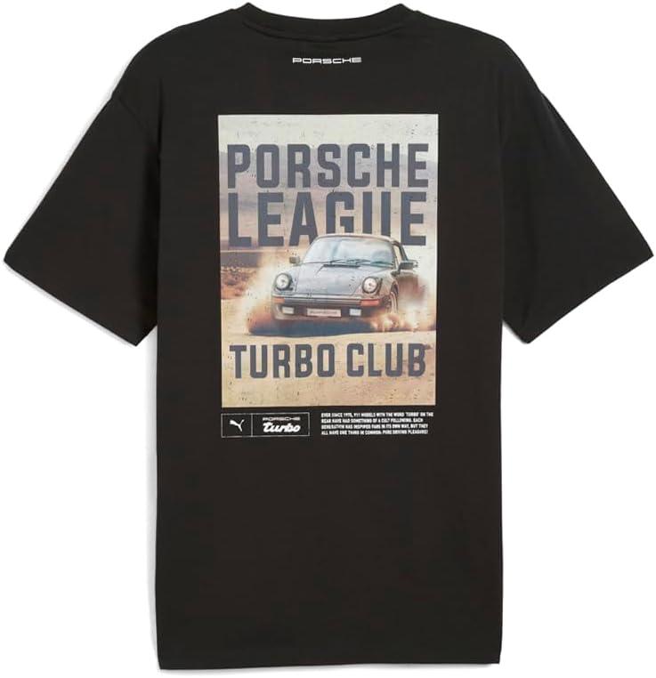 image:imagePUMA Mens Porsche Legacy Graphic Crew Neck Short Sleeve Casual Tops Casual BlackPuma Black