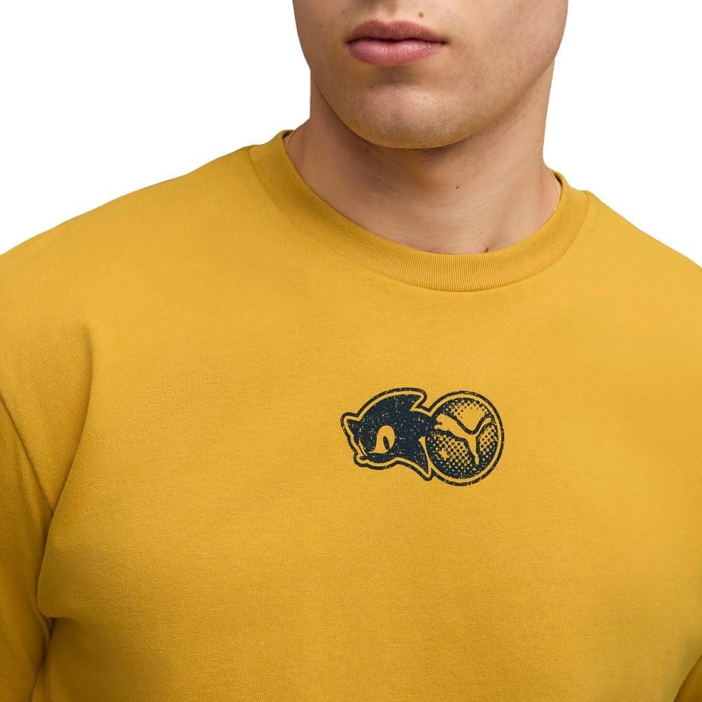 image:imagePUMA Mens Sonic The Hedgehog Relaxed Graphic TShirtArchive Gold