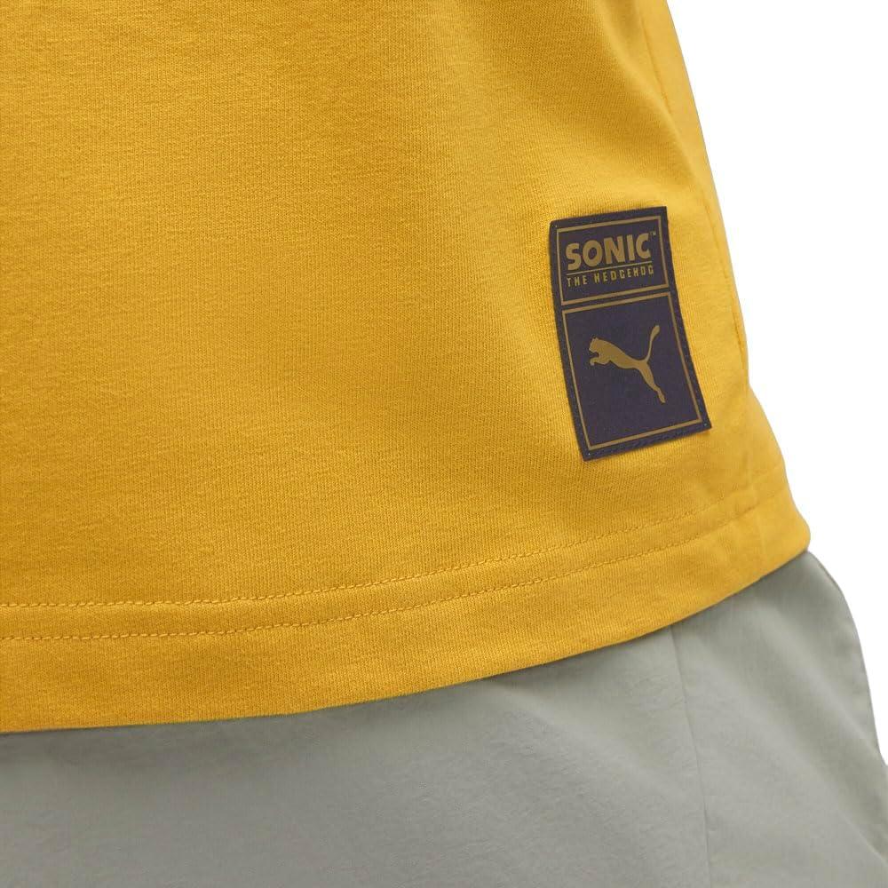 image:imagePUMA Mens Sonic The Hedgehog Relaxed Graphic TShirtArchive Gold