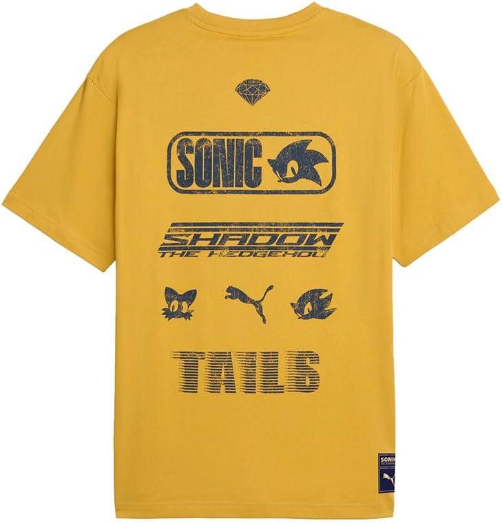 image:imagePUMA Mens Sonic The Hedgehog Relaxed Graphic TShirtArchive Gold
