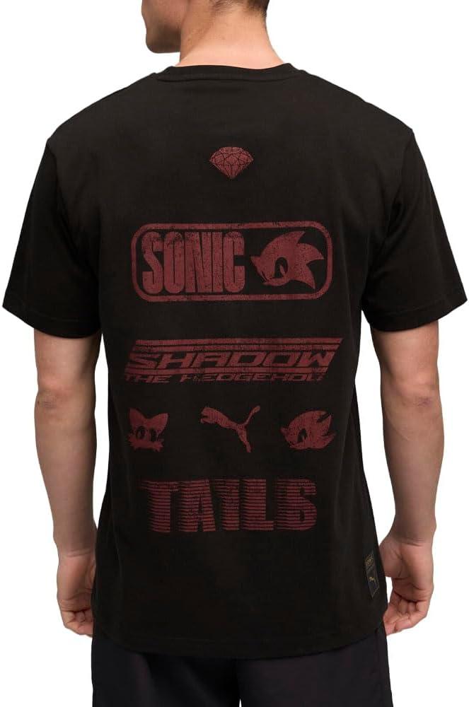image:imagePUMA Mens Sonic The Hedgehog Relaxed Graphic TShirtPuma Black