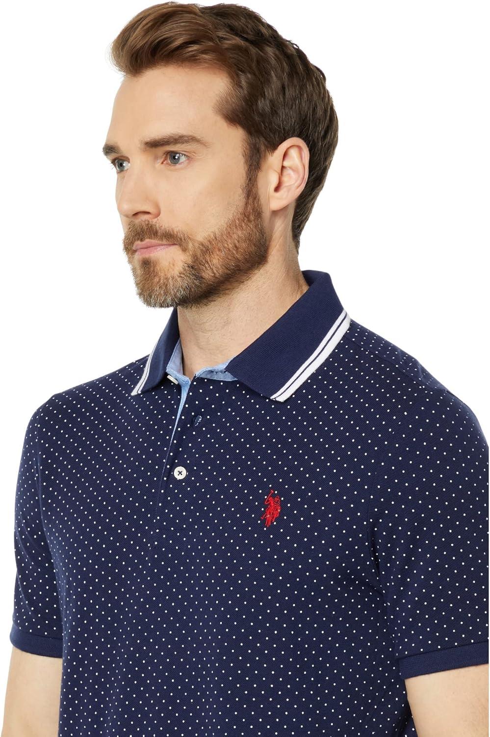 image:imagePolka Dot Polo ShirtClassic Navy5297