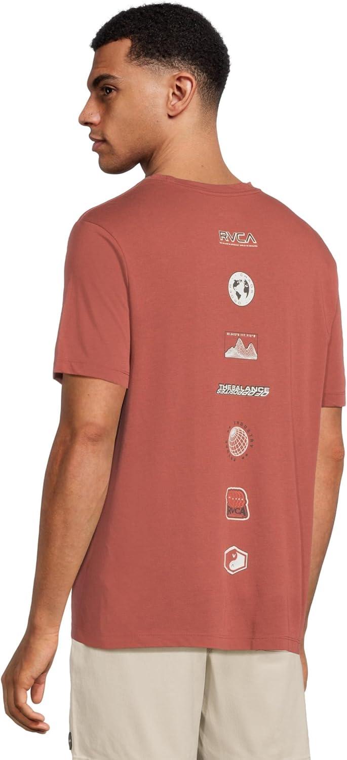 image:imageRVCA Mens RVCA Xt Stacks Short SleeveDusty Red