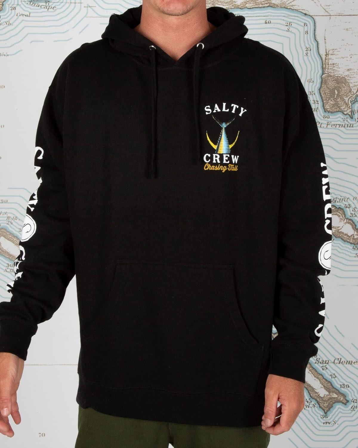 image:imageSalty Crew Mens Tailed Hood Fleece Mens Fashion Casual Long Sleeve Hoodie Cotton Lifestyle Beach ApparelBlack