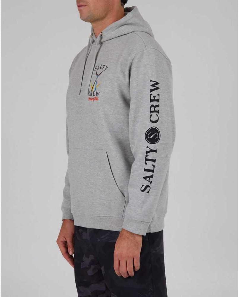 image:imageSalty Crew Mens Tailed Hood Fleece Mens Fashion Casual Long Sleeve Hoodie Cotton Lifestyle Beach ApparelGrey Heather