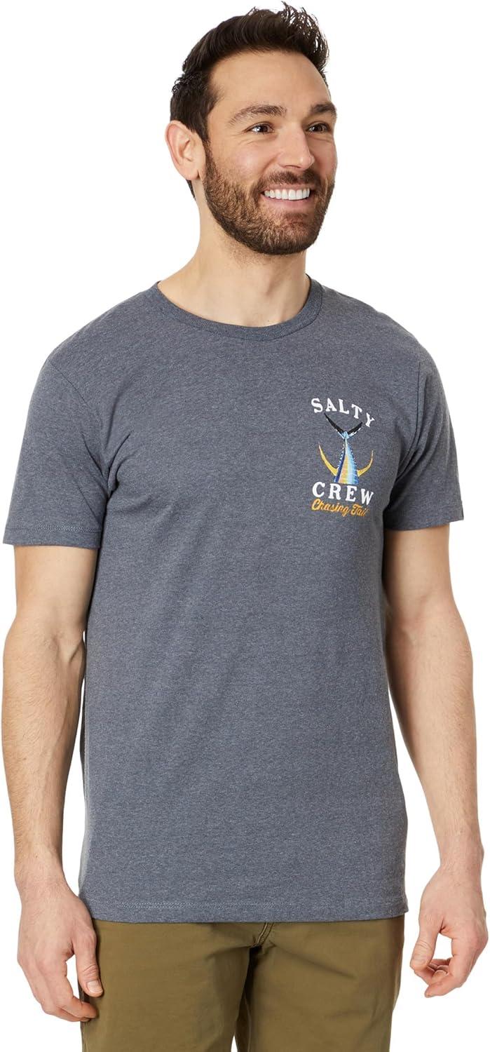image:imageSalty Crew Tailed SS Tee Mens Fashion Casual Short Sleeve TShirt Cotton Regular Fit Lifestyle Beach ApparelExcaliber Heather