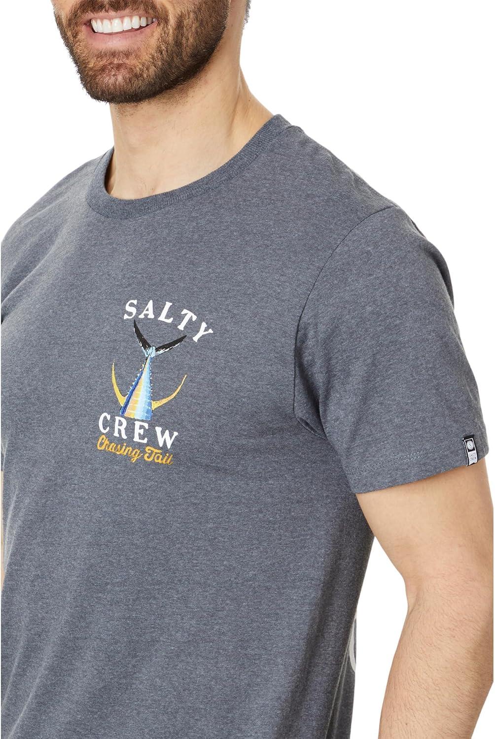 image:imageSalty Crew Tailed SS Tee Mens Fashion Casual Short Sleeve TShirt Cotton Regular Fit Lifestyle Beach ApparelExcaliber Heather