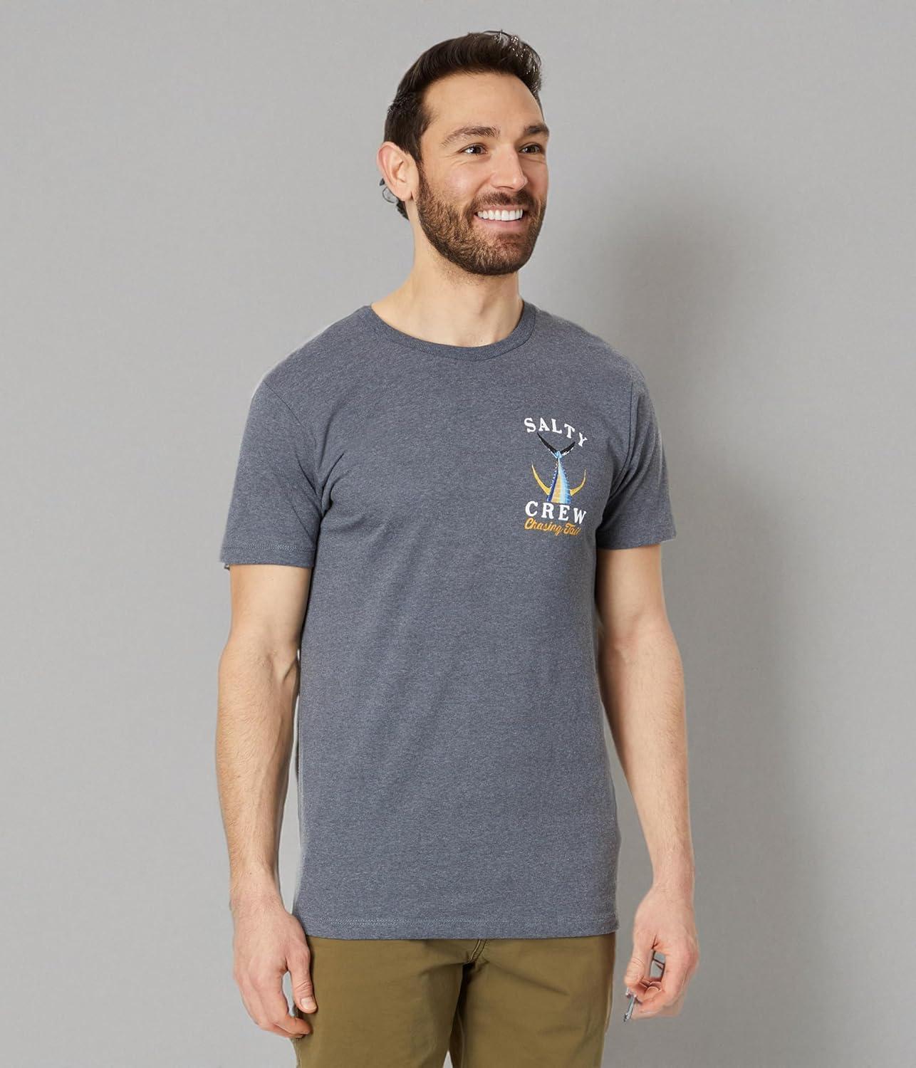 image:imageSalty Crew Tailed SS Tee Mens Fashion Casual Short Sleeve TShirt Cotton Regular Fit Lifestyle Beach ApparelExcaliber Heather