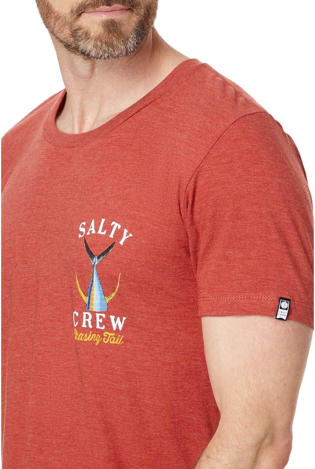 image:imageSalty Crew Tailed SS Tee Mens Fashion Casual Short Sleeve TShirt Cotton Regular Fit Lifestyle Beach ApparelSalmon Heather