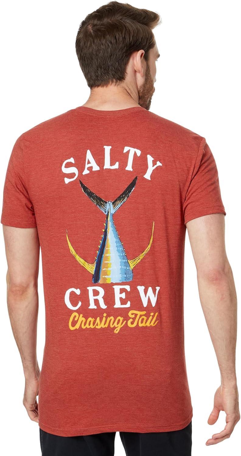 image:imageSalty Crew Tailed SS Tee Mens Fashion Casual Short Sleeve TShirt Cotton Regular Fit Lifestyle Beach ApparelSalmon Heather