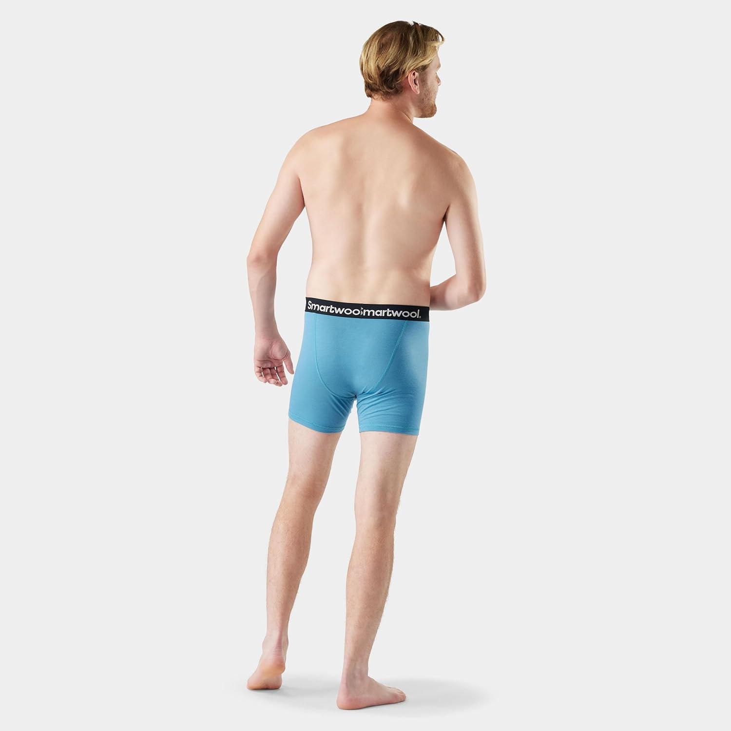 image:imageSmartwool Mens Merino Boxer BriefMineral Blue
