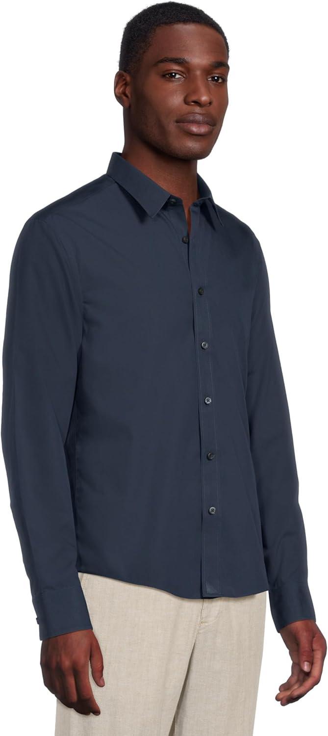 image:imageUNTUCKit Mens Wrinkle Free Castello ShirtNavy