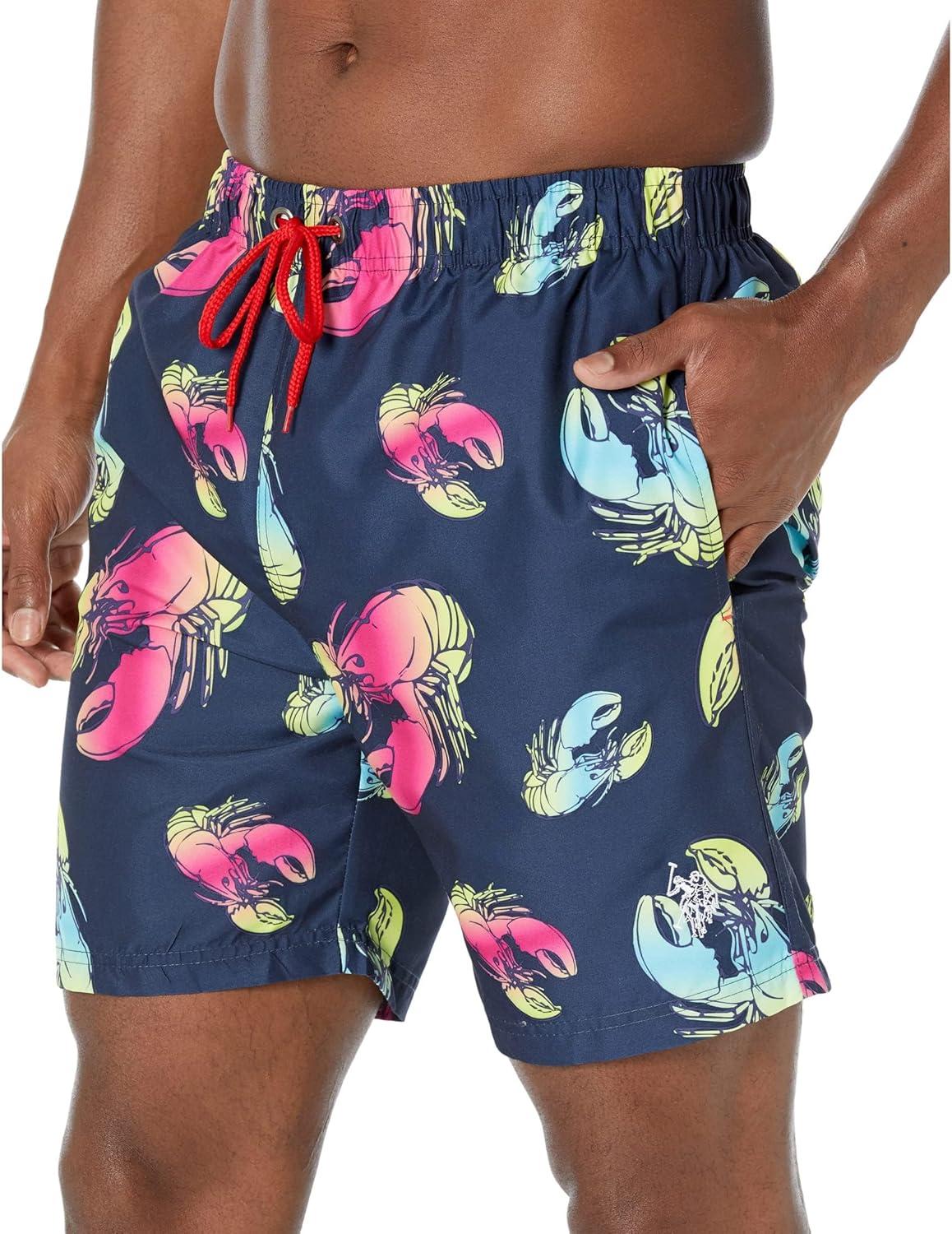 image:imageUS POLO ASSN TieDye Lobster Swim ShortsClassic Navy