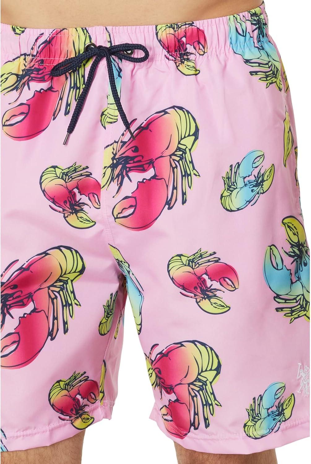 image:imageUS POLO ASSN TieDye Lobster Swim ShortsRose Sachet