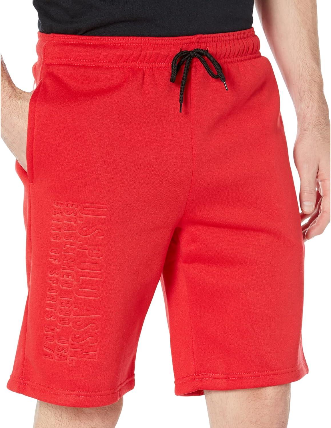 image:imageUS Polo Assn Embossed Logo Shorts Engine Red MD