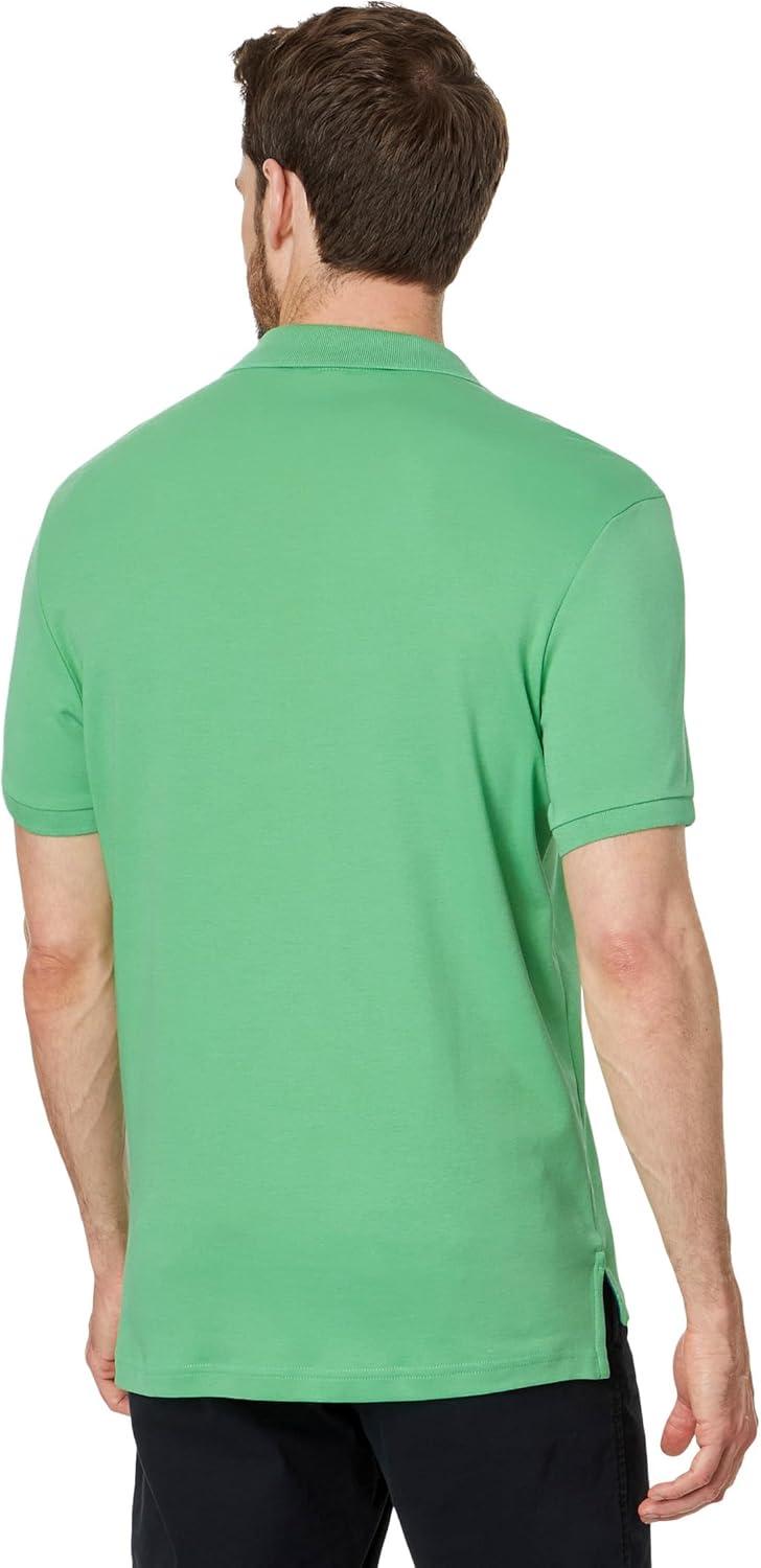 image:imageUS Polo Assn Mens Solid Short Sleeve Interlock Polo Shirt Golf Shirts for Men Business Casual PolosBerkeley Green