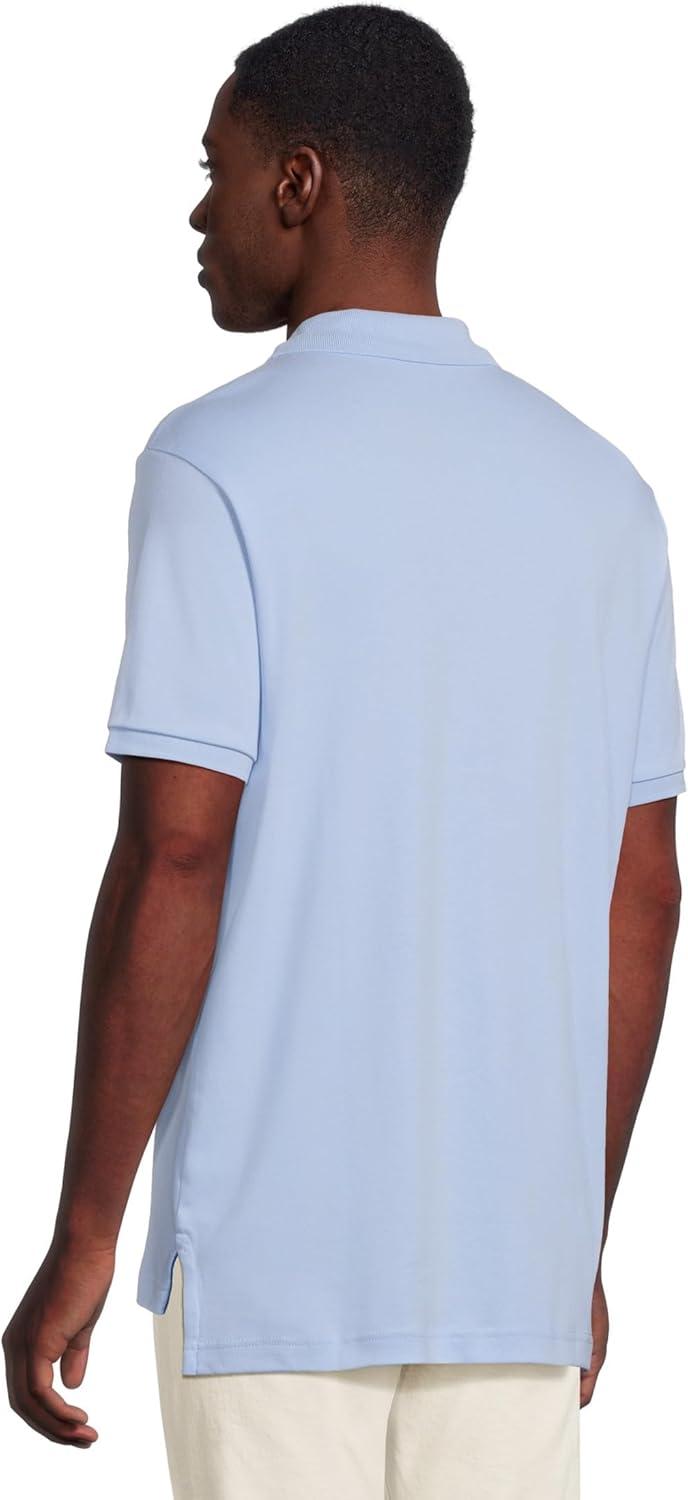 image:imageUS Polo Assn Mens Solid Short Sleeve Interlock Polo Shirt Golf Shirts for Men Business Casual PolosBlue Oxford