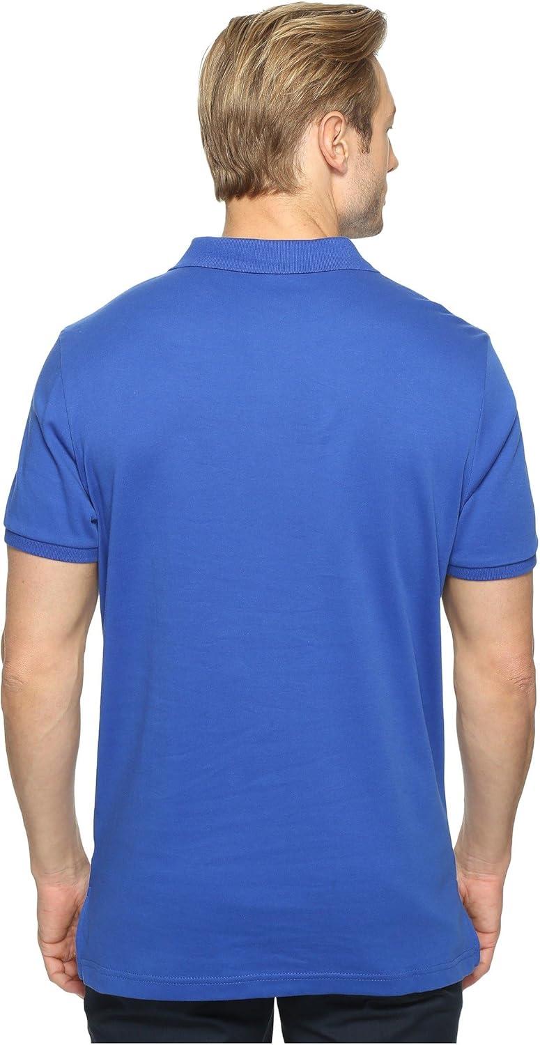 image:imageUS Polo Assn Mens Solid Short Sleeve Interlock Polo Shirt Golf Shirts for Men Business Casual PolosBlue Raft