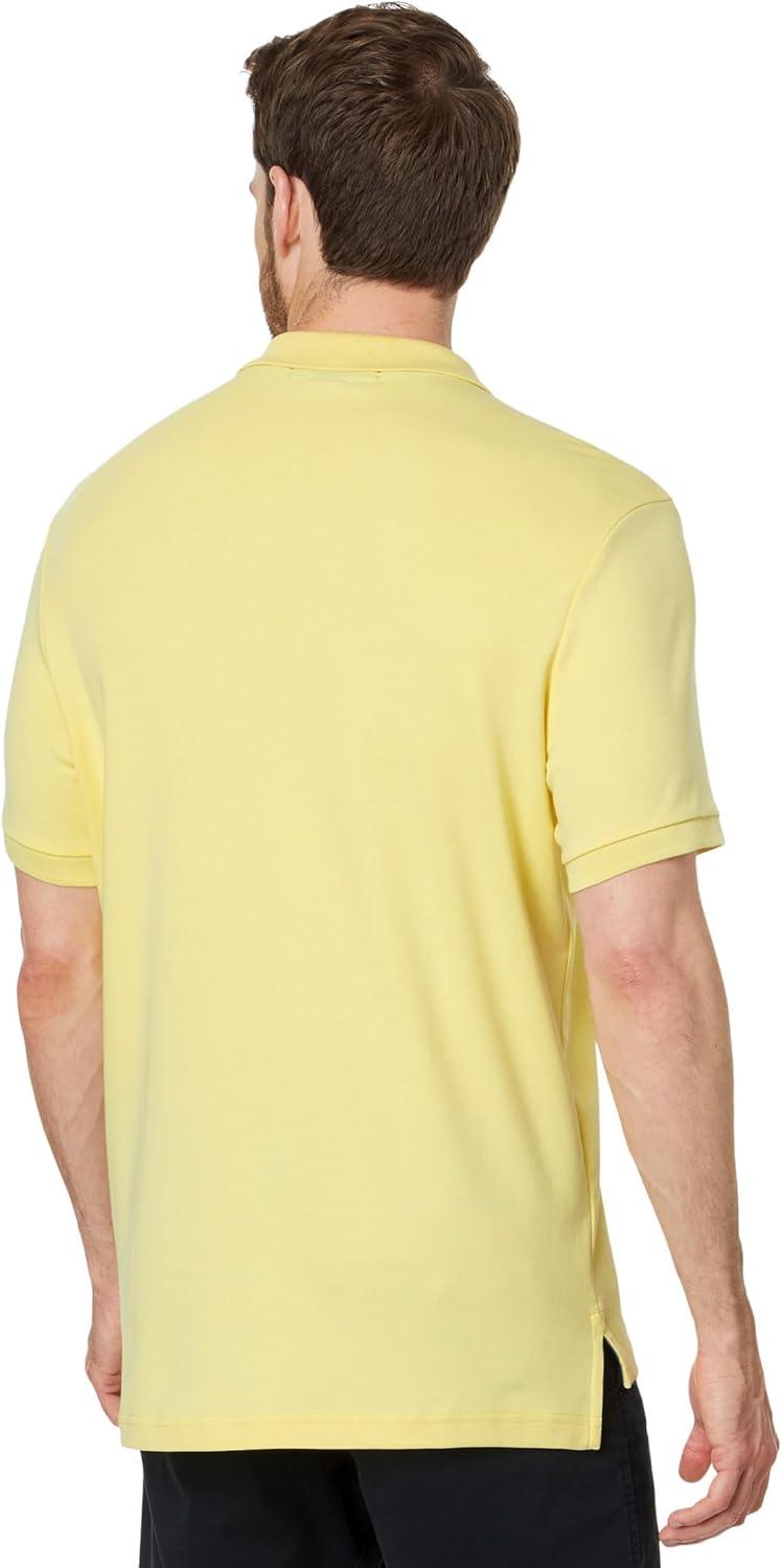 image:imageUS Polo Assn Mens Solid Short Sleeve Interlock Polo Shirt Golf Shirts for Men Business Casual PolosCalifornia Yellow