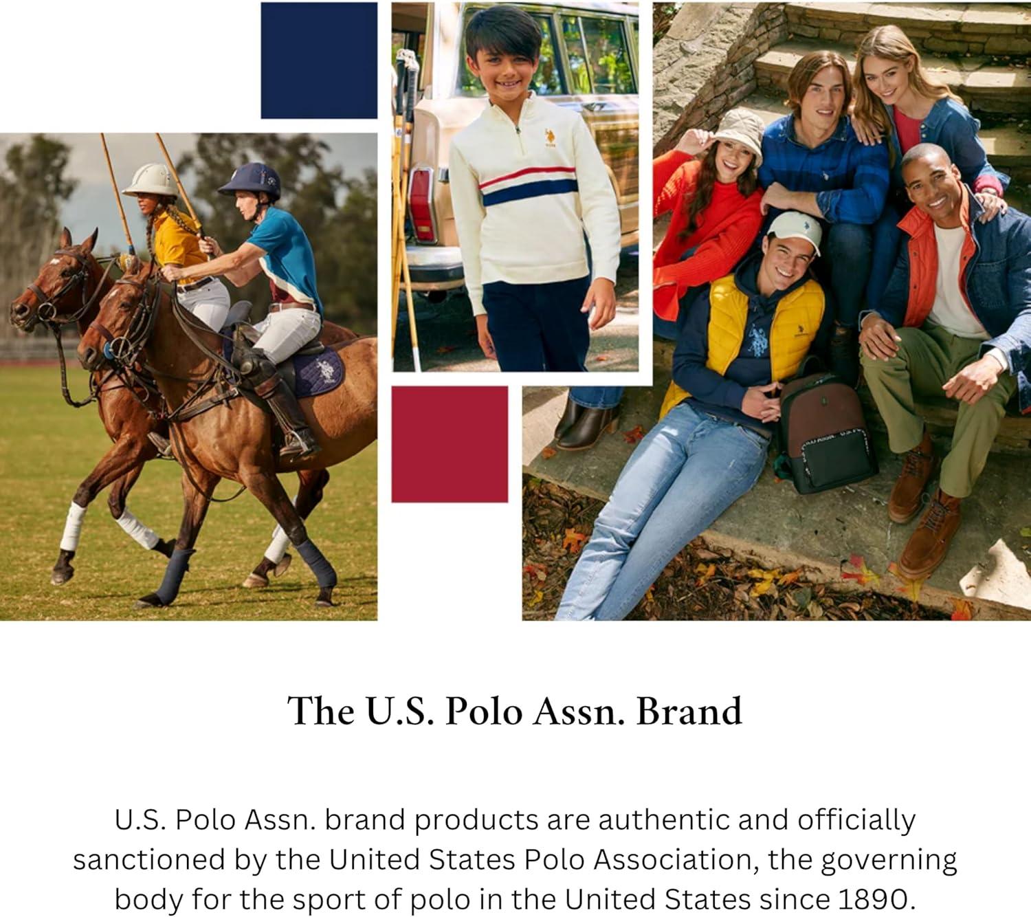image:imageUS Polo Assn Mens Solid Short Sleeve Interlock Polo Shirt Golf Shirts for Men Business Casual PolosHeather GreyWhiteClassic Navy