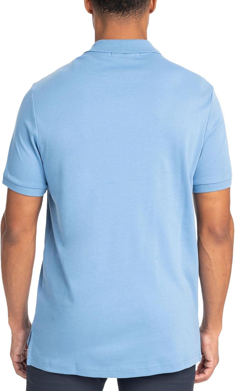 image:imageUS Polo Assn Mens Solid Short Sleeve Interlock Polo Shirt Golf Shirts for Men Business Casual PolosOceanside Blue