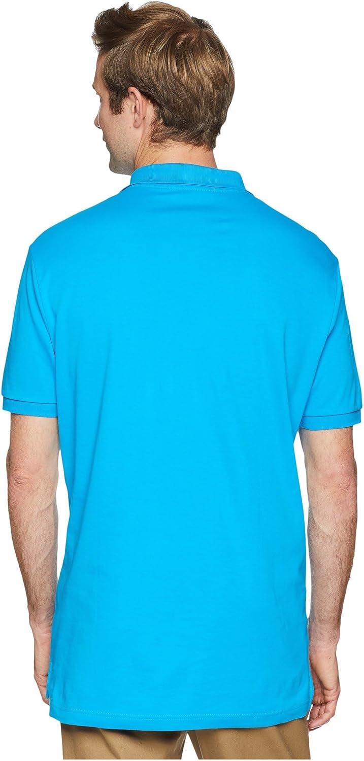 image:imageUS Polo Assn Mens Solid Short Sleeve Interlock Polo Shirt Golf Shirts for Men Business Casual PolosTeal Blue3045