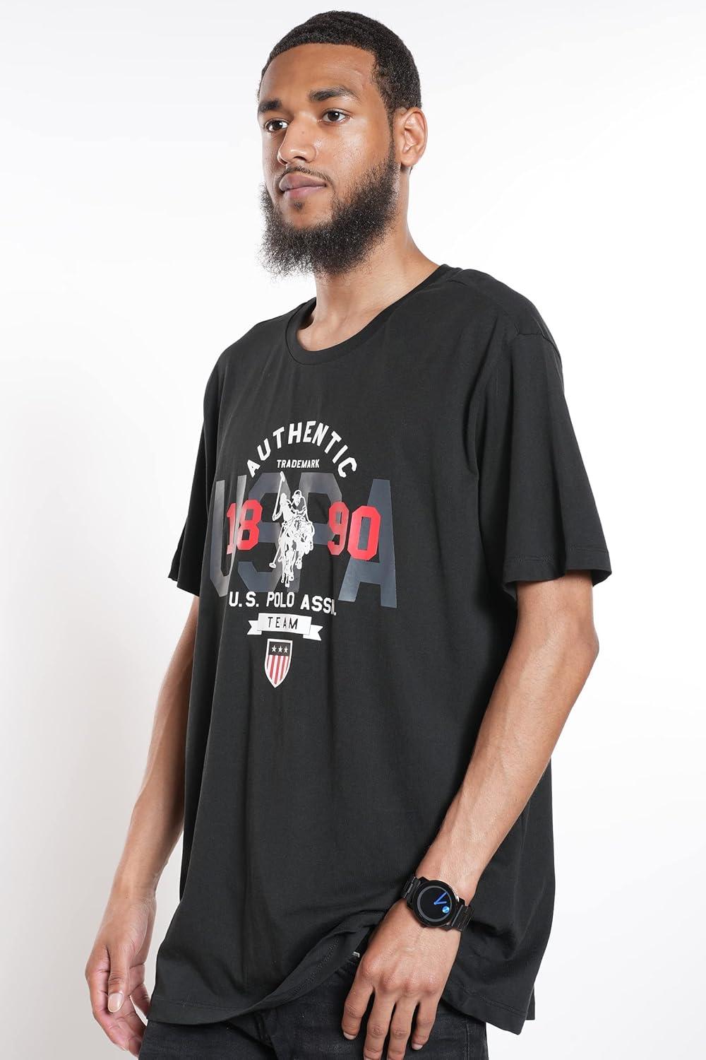 image:imageUS Polo Assn Short Sleeve Crew Neck Authentic Graphic Tee Black SM