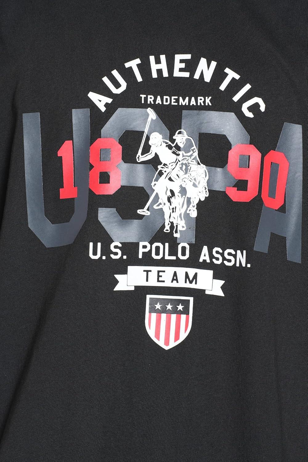 image:imageUS Polo Assn Short Sleeve Crew Neck Authentic Graphic Tee Black SM