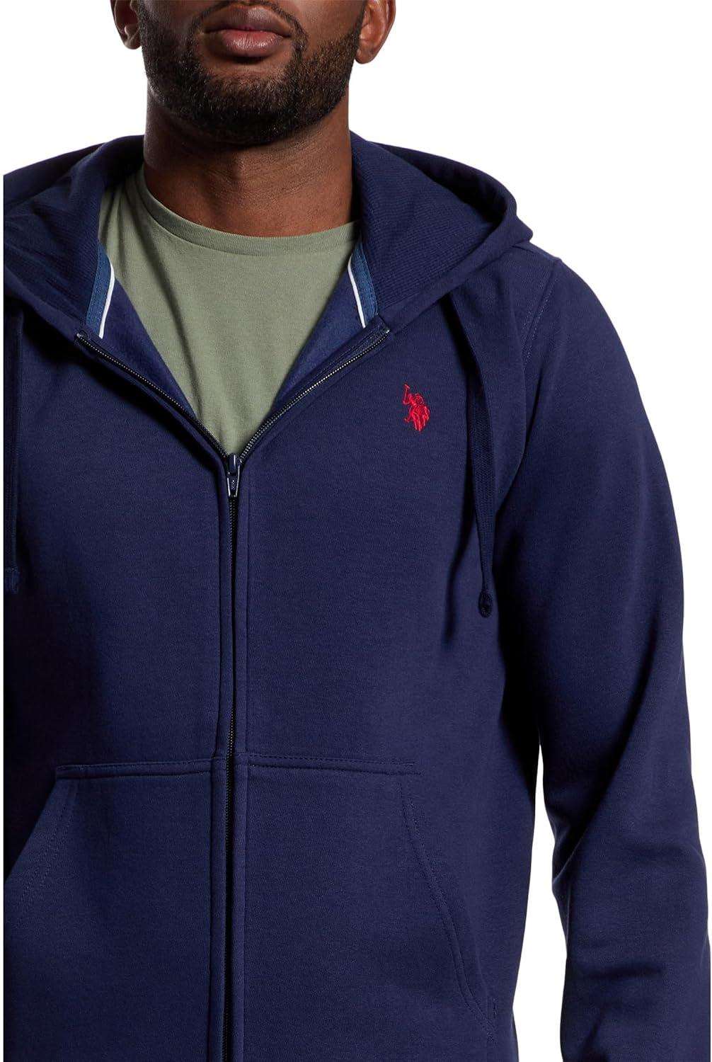 image:imageUS Polo Assn mens Long Sleeve Full Zip HoodieClassic Navy