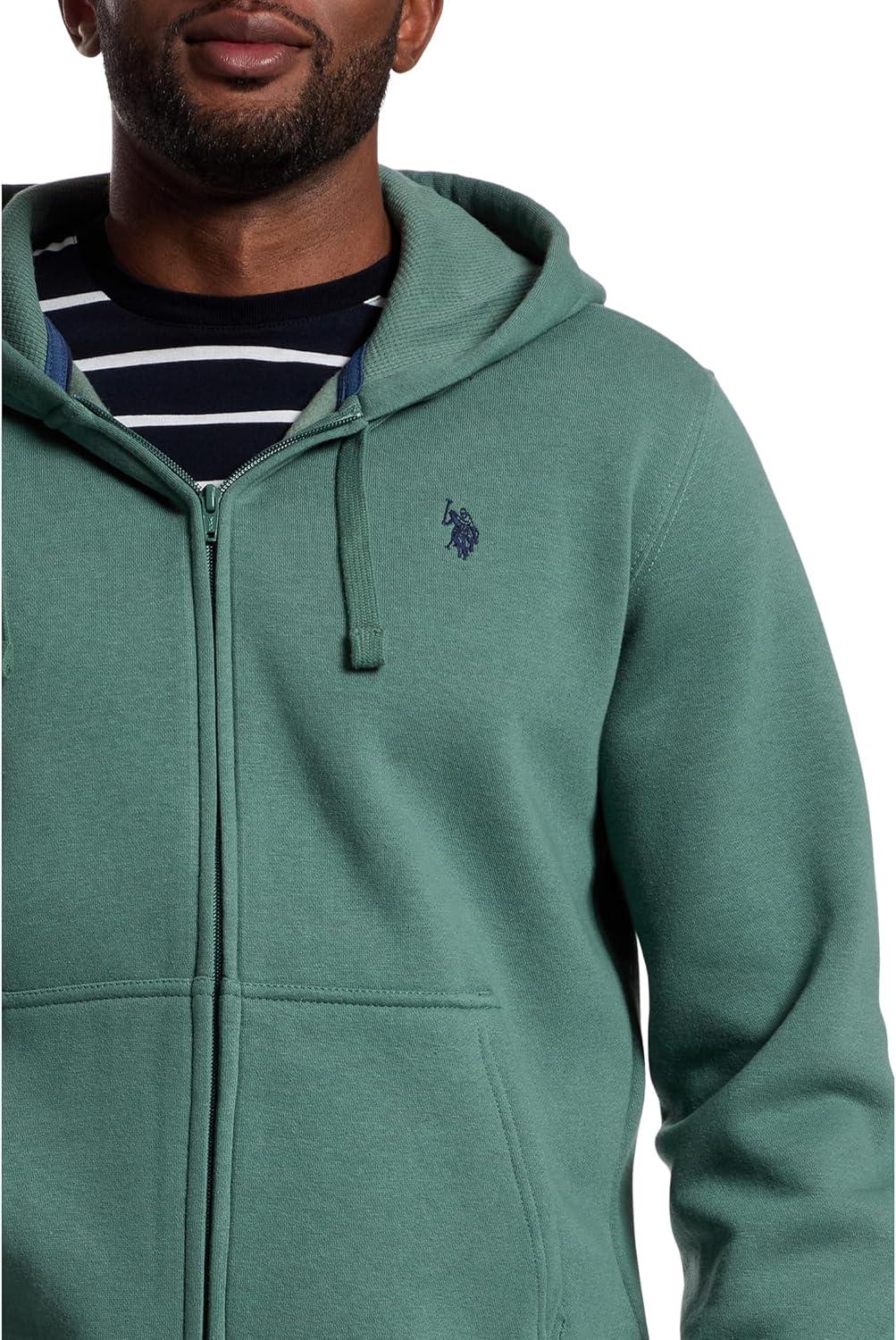 image:imageUS Polo Assn mens Long Sleeve Full Zip HoodieEvening Cactus