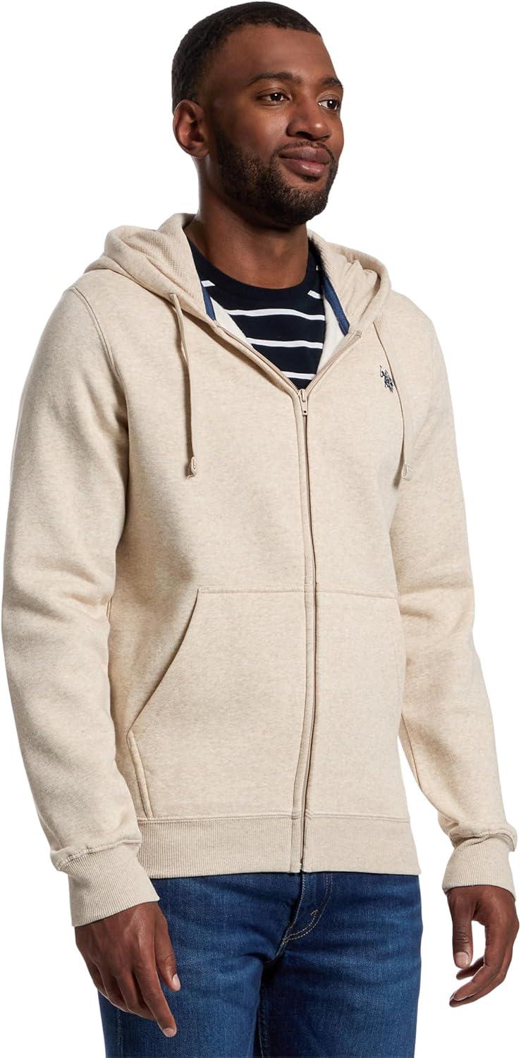 image:imageUS Polo Assn mens Long Sleeve Full Zip HoodieSourdough Heather