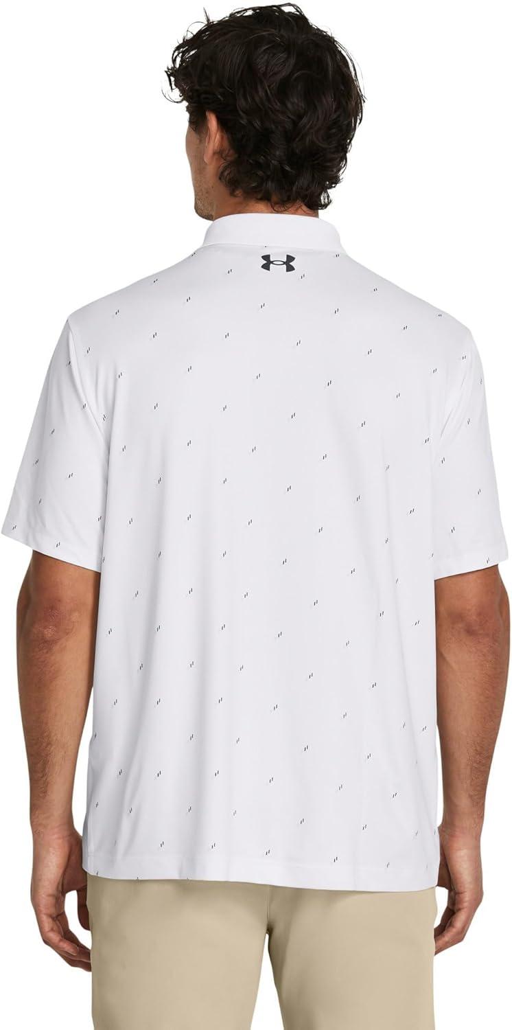 image:imageUnder Armour UnisexAdult Mens Ua Matchplay Stripe PoloWhite Black