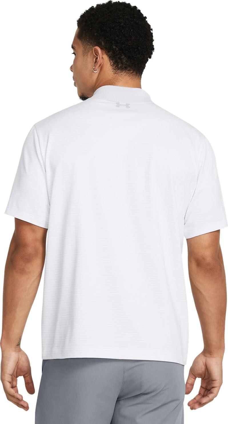 image:imageUnder Armour UnisexAdult Mens Ua Matchplay Stripe PoloWht