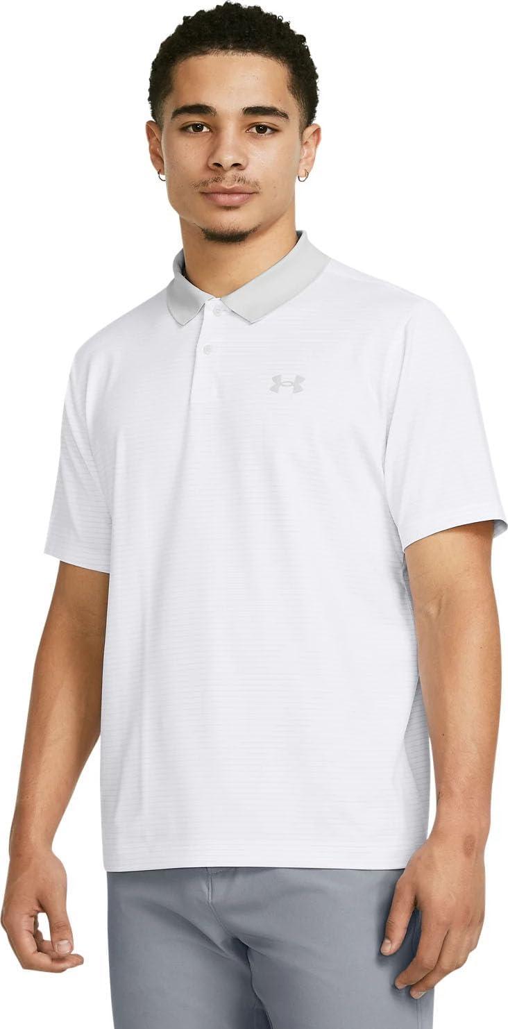 image:imageUnder Armour UnisexAdult Mens Ua Matchplay Stripe PoloWht