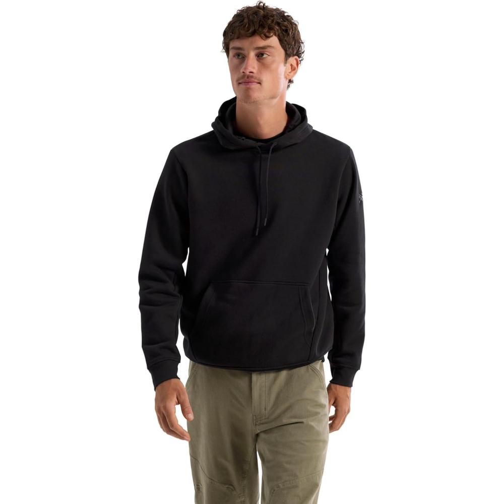 image:imageArcteryx Emblem Fleece Hoody Mens Comfortable Hoody in An Organic Cotton BlendBlack