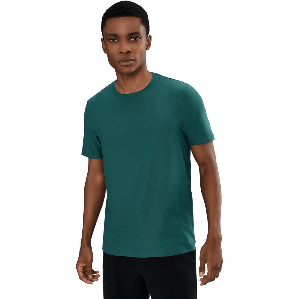 image:imageBeyond Yoga Mens Always Beyond Crew Tee 20Teal Sea Heather