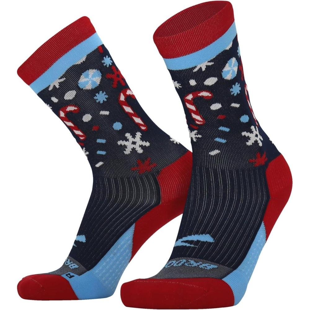 image:imageBrooks Ghost Crew Socks I Performance Running Cushioned Socks with Arch Support for Men amp WomenNavyRun Merry 23
