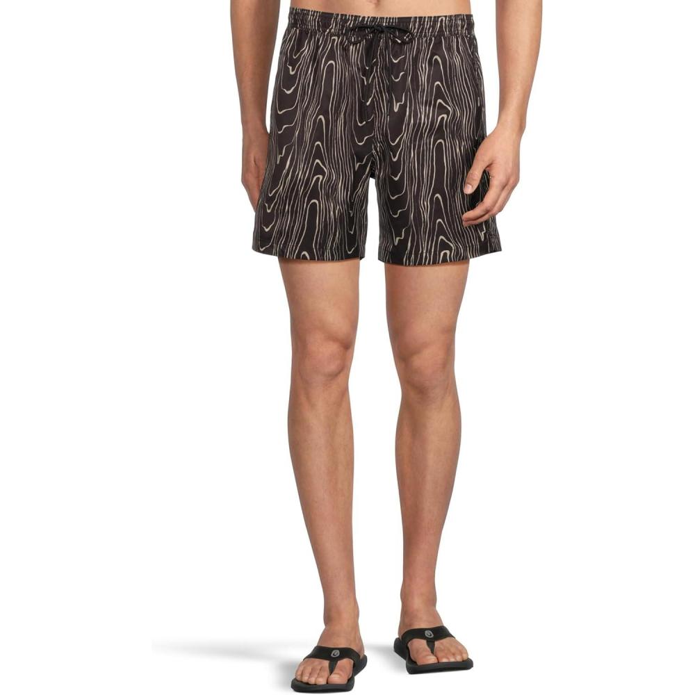 image:imageChubbies Mens The Waveforms 6 Freestyle ShortsBlack Pattern Base Plaids