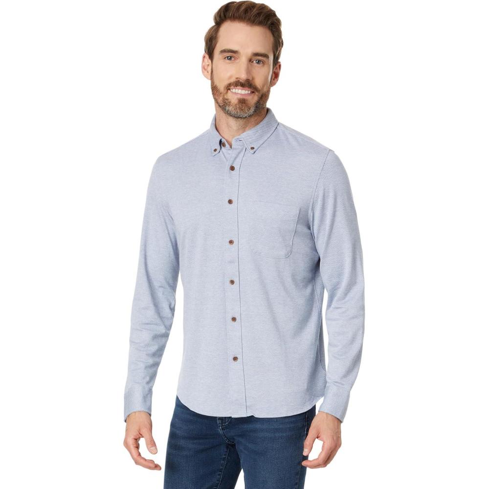 image:imageFaherty Mens Coastline Knit ShirtOceanside Blue