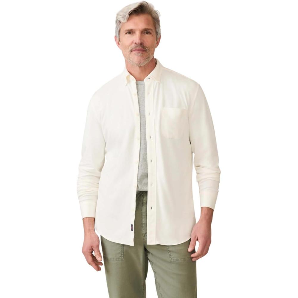 image:imageFaherty Mens Coastline Knit ShirtWhitewall