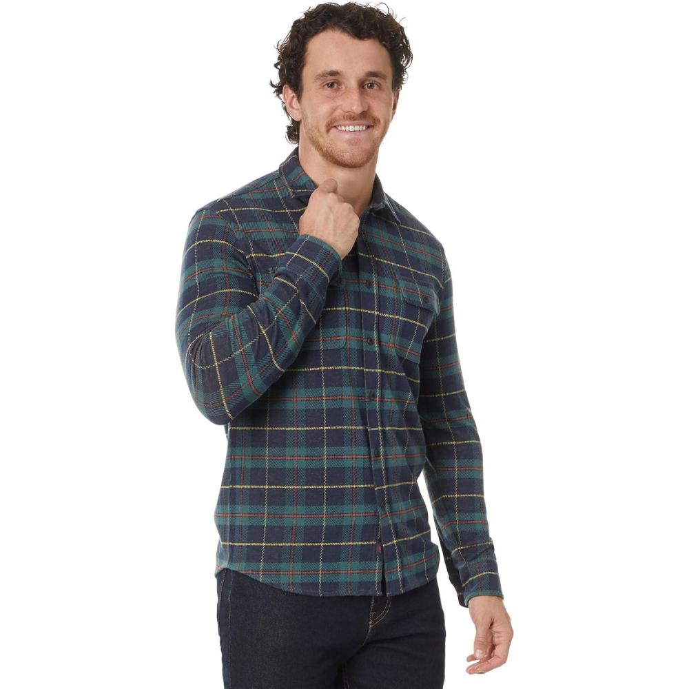 image:imageFaherty Mens Legend Sweater ShirtMossy Elm Plaid